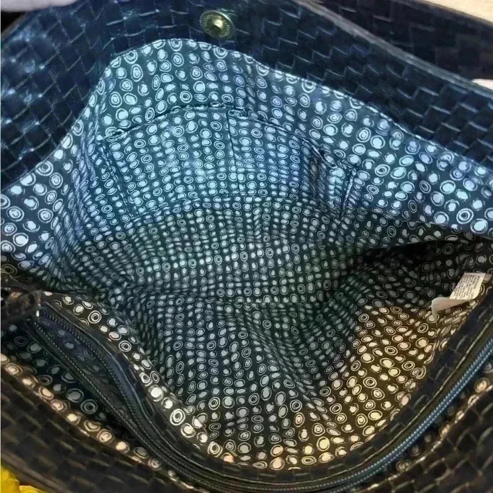 Black faux leather shoulder purse - Picture 2 of 7